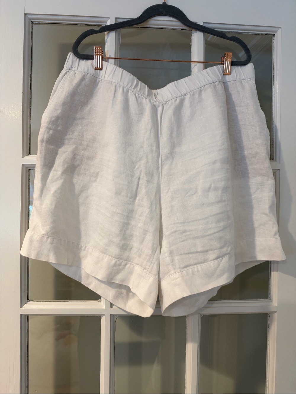 J.Jill White Linen Shorts XL